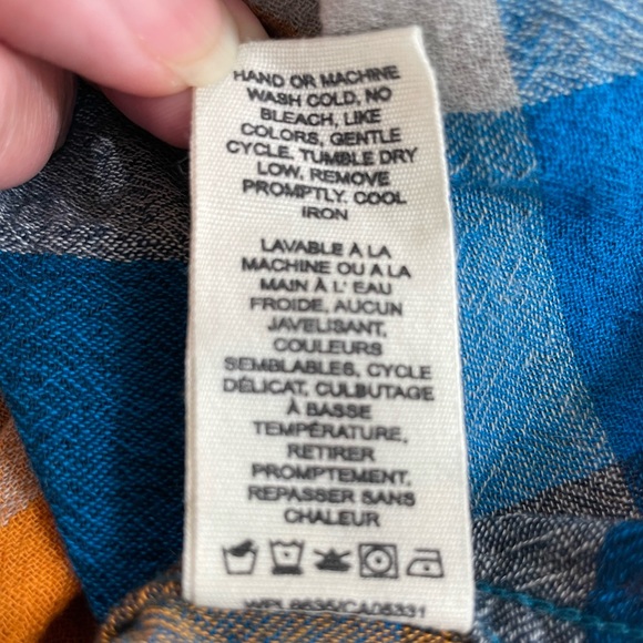 Woolrich Men's Button Up Short‎ Sleeve Shirt. Size Large. Lightweight cotton. - Picture 5 of 6